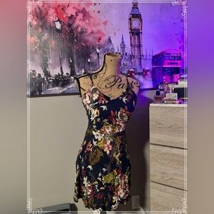 Floral Spaghetti Strap Dress from Mango